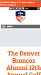 Mobile Screenshot of denverbroncosalumni.org